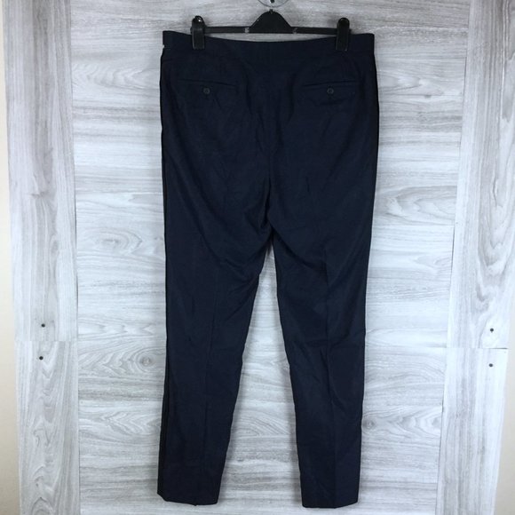 SAVILE ROW CO Navy Slim Fit Suit Pants - Picture 3 of 5